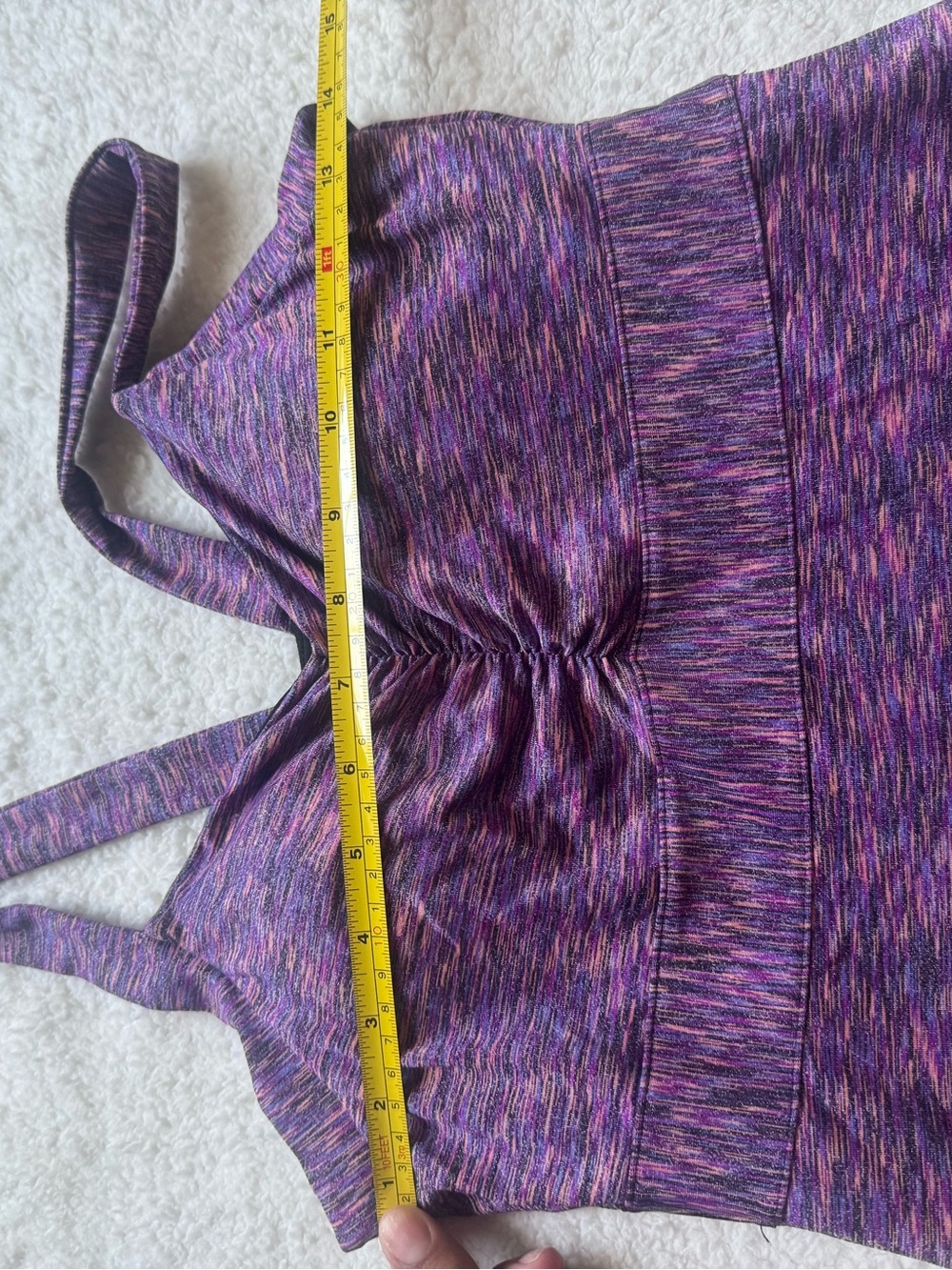 prAna Amaya space-dye dress Purple Racerback built in bra size small - Picture 4 of 9